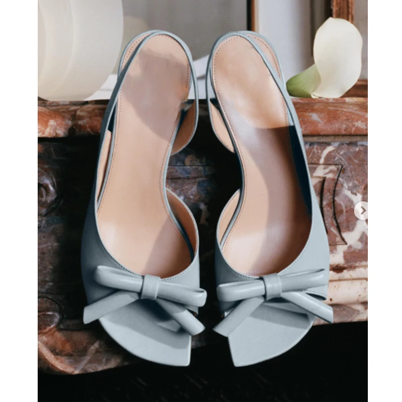 Light Blue Satin Bow Tie Slip-On Stilettos Sandals Woman Summer 2026 Pink Open Toe Rear Tripwire Women's French Casual Shoes
Light Blue Satin Bow Tie Slip-On Stilettos Sandals Woman Summer 2026 Pink Open Toe Rear Tripwire Women's French Casual Shoes