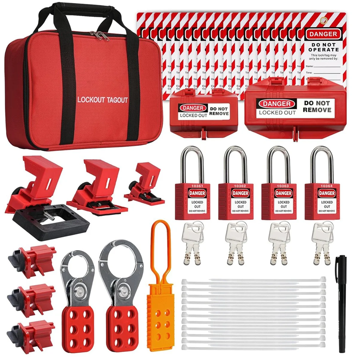 Комплект блокировки Tagout, Комплект для блокировки электротехники, 4-х клавишные различные предохранительные замки Loto, Засовки, Блокировка вилки, Зажим-ABPS
Комплект блокировки Tagout, Комплект для блокировки электротехники, 4-х клавишные различные предохранительные замки Loto, Засовки, Блокировка вилки, Зажим-ABPS