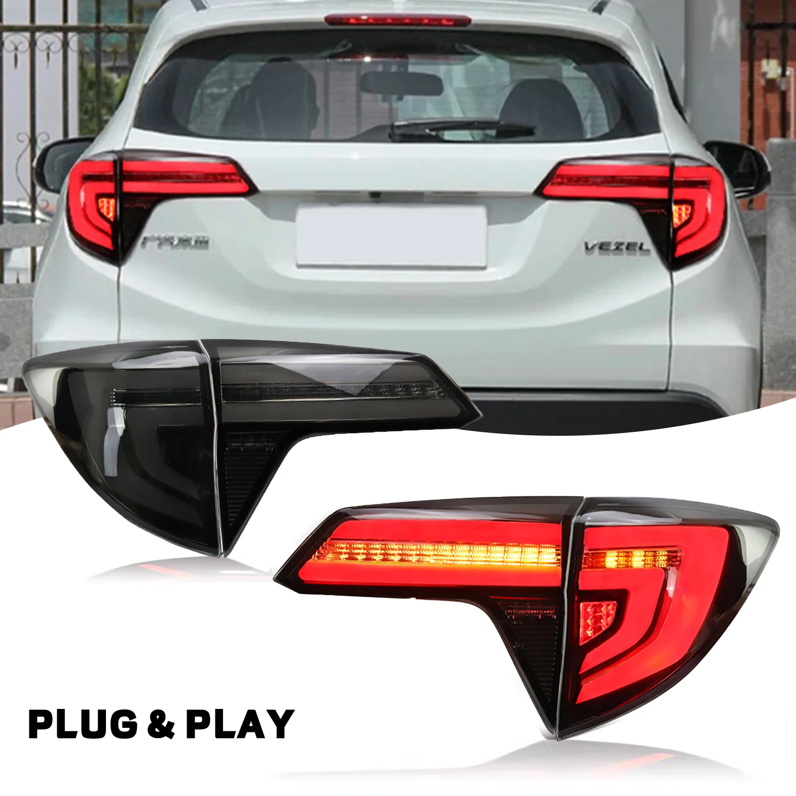 Автомобильные задние фонари для Honda VEZEL светодиодный HRV 2015-2020, анимационные задние фонари, задние фонари в сборе
Автомобильные задние фонари для Honda VEZEL светодиодный HRV 2015-2020, анимационные задние фонари, задние фонари в сборе