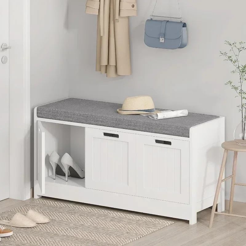 Скамья для обуви Подъемная верхняя скамья для прихожей со съемной подушкой Деревянная полка для обуви с ящиком для хранения обуви и дверцами
Скамья для обуви Подъемная верхняя скамья для прихожей со съемной подушкой Деревянная полка для обуви с ящиком для хранения обуви и дверцами