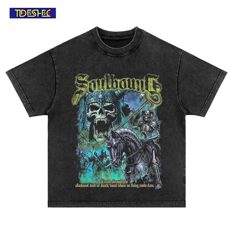 Hip Hop Streetwear Harajuku Summer Punk Vintage Pattern Skeleton Print Short Sleeve Loose Cotton Oversized Washed Casual T-Shirt
Hip Hop Streetwear Harajuku Summer Punk Vintage Pattern Skeleton Print Short Sleeve Loose Cotton Oversized Washed Casual T-Shirt