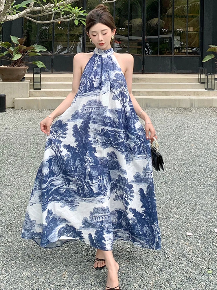 Bohemia Beach Blue Print Dress For Women Summer Sexy Off The Shoulder Elegant Casual Loose Midi Dresses Vestidos
Bohemia Beach Blue Print Dress For Women Summer Sexy Off The Shoulder Elegant Casual Loose Midi Dresses Vestidos