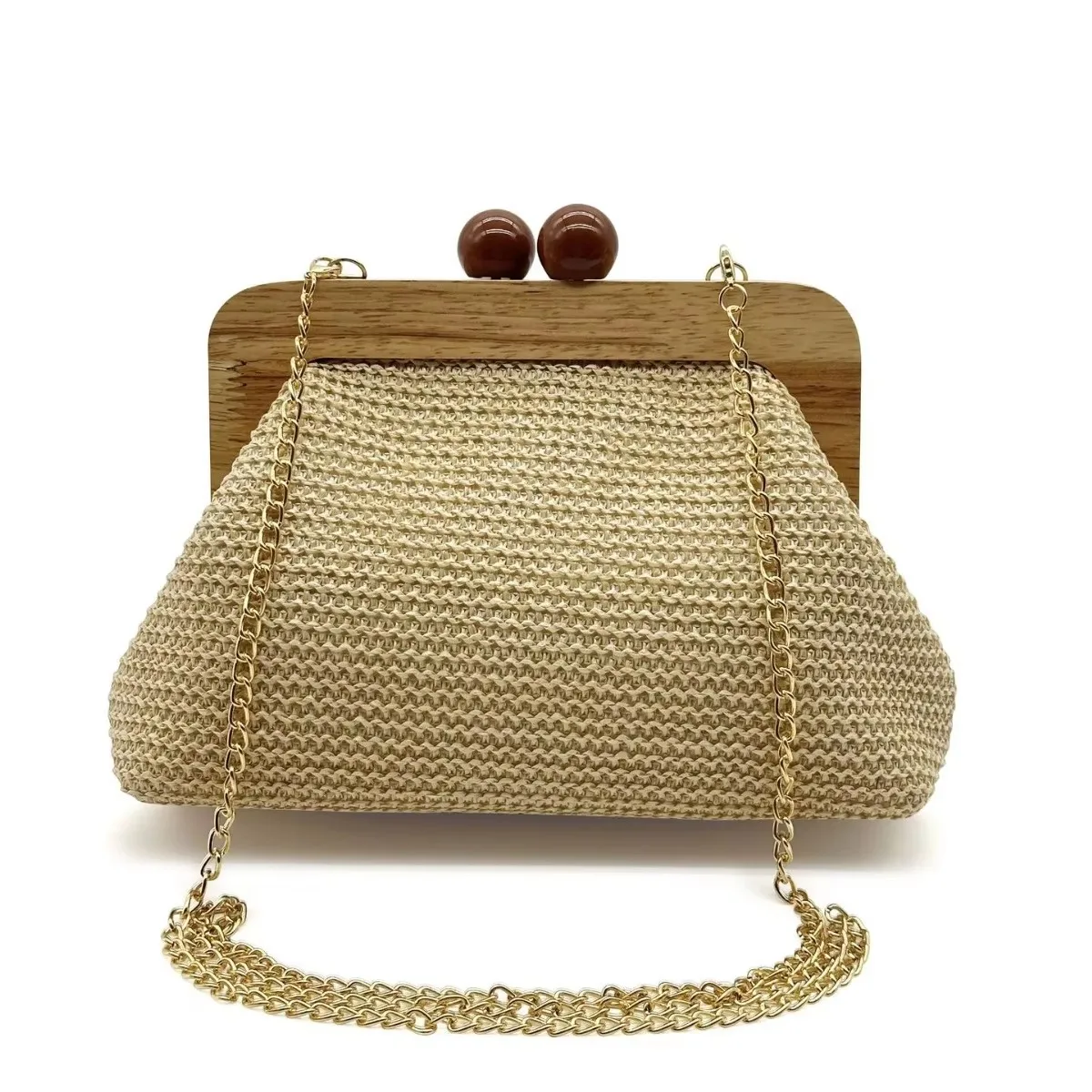 Fashion Wooden Clip Bags for Women Handbag Summer Travel Shell Beach Bag Bohemian Woven Straw Bag Shoulder Crossbody Bags NEW
Fashion Wooden Clip Bags for Women Handbag Summer Travel Shell Beach Bag Bohemian Woven Straw Bag Shoulder Crossbody Bags NEW