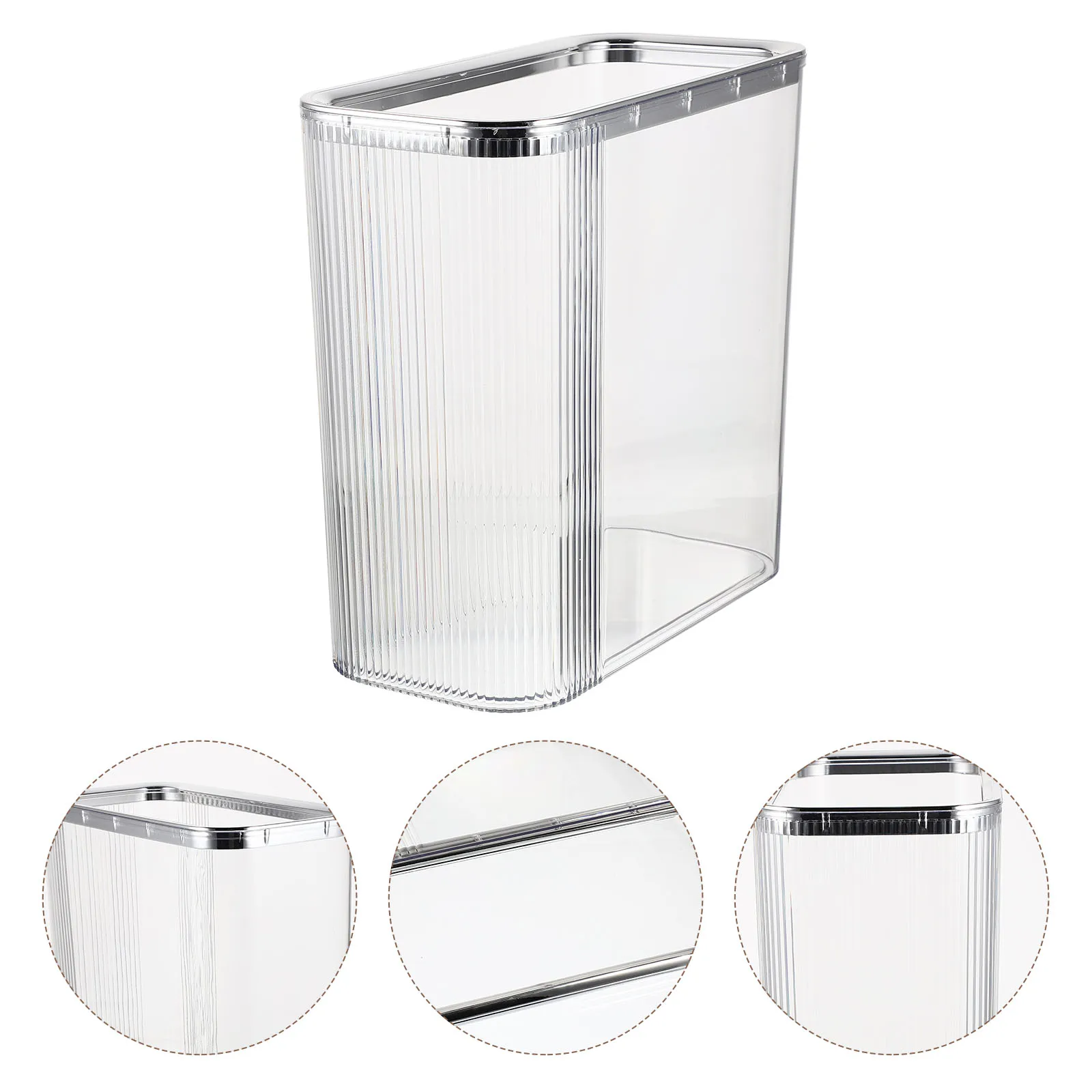 1pc Space-Saving Narrow Trash Can Bathroom Garbage Bin Household Waste Container Transparent Multi-Function Pressure Ring Design
1pc Space-Saving Narrow Trash Can Bathroom Garbage Bin Household Waste Container Transparent Multi-Function Pressure Ring Design