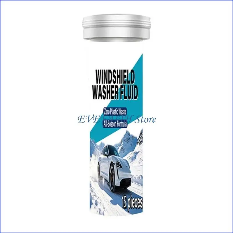124B Pack Of 15 Car Windshield Washer Tablets Concentrated Formula for Season Use
124B Pack Of 15 Car Windshield Washer Tablets Concentrated Formula for Season Use
