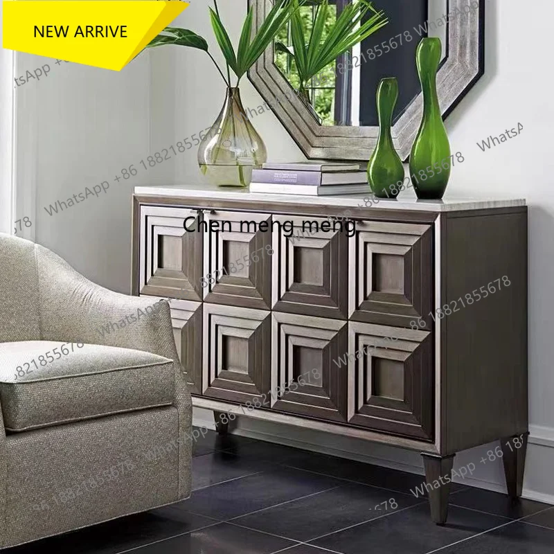 Q178 Американский светлый роскошный шкаф на крыльце из цельного дерева, домашний шкаф для хранения, мраморный обеденный боковой шкаф для гостиной
Q178 Американский светлый роскошный шкаф на крыльце из цельного дерева, домашний шкаф для хранения, мраморный обеденный боковой шкаф для гостиной