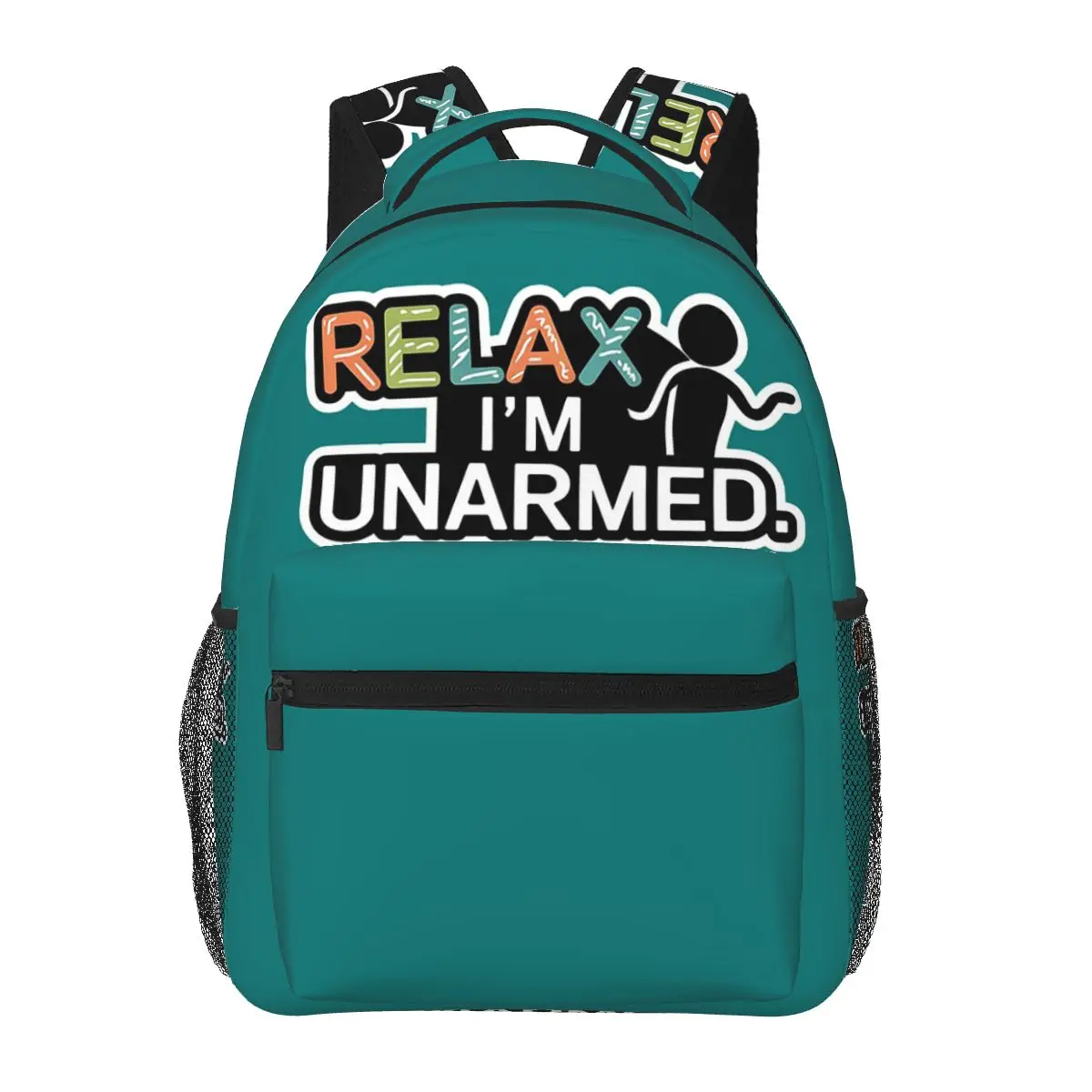 Рюкзак Witty Disability Joke Relax I'm Unarmed, Лидер продаж, рюкзак большой емкости, школьная сумка, сумки на плечо для мужчин и женщин
Рюкзак Witty Disability Joke Relax I'm Unarmed, Лидер продаж, рюкзак большой емкости, школьная сумка, сумки на плечо для мужчин и женщин