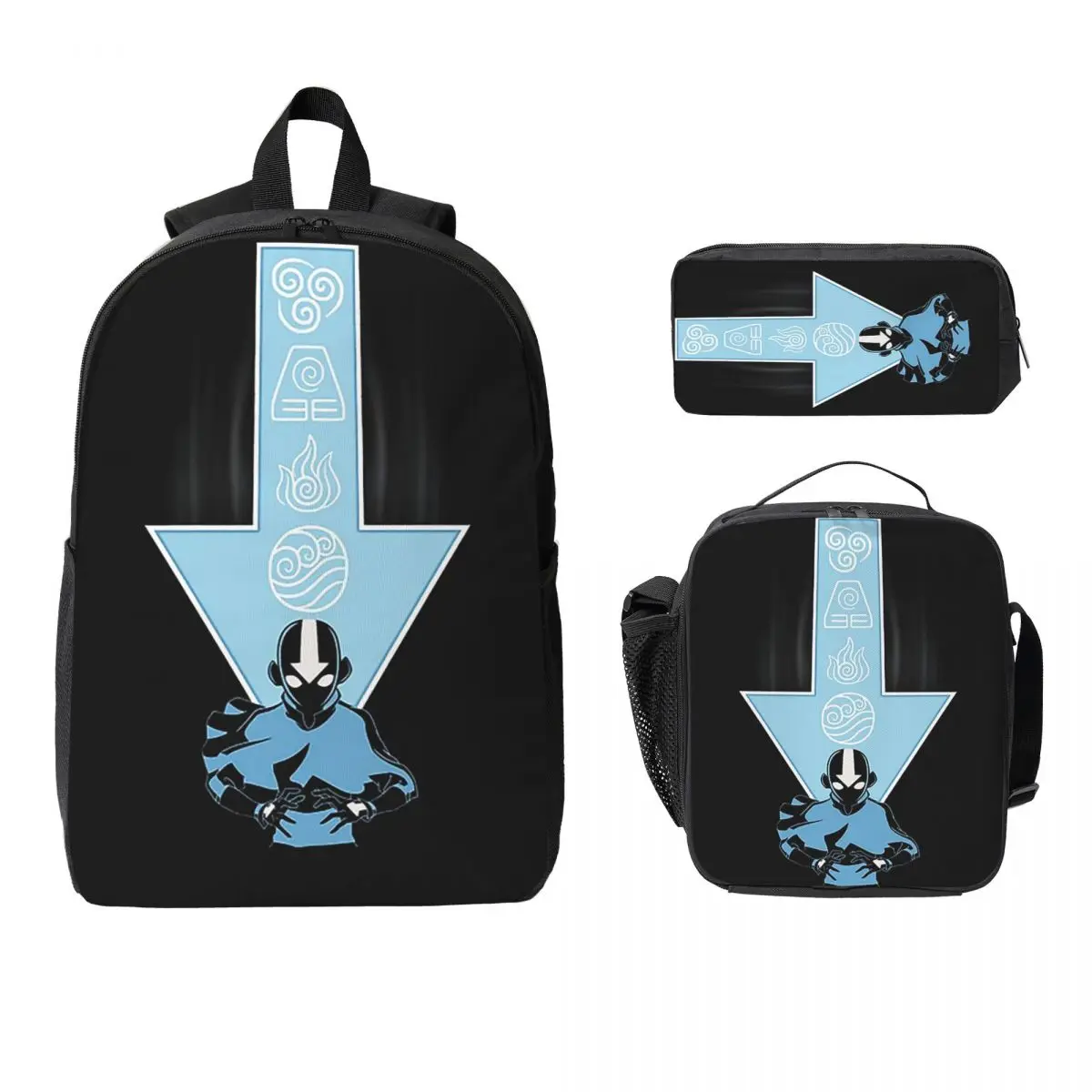 Avatar Aang Arrow Backpack Student Boys Girls BookBag School Bag Laptop Shoulder Bags 3ps Insulated Lunch Bag Pencil Case
Avatar Aang Arrow Backpack Student Boys Girls BookBag School Bag Laptop Shoulder Bags 3ps Insulated Lunch Bag Pencil Case