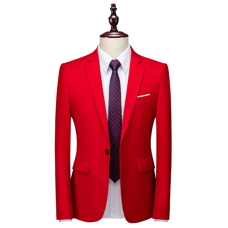 Fashion New Men's Casual Boutique Solid Color Suit Coat / Men's Slim Fit High Quality Business Groom Wedding Blazer Jacket
Fashion New Men's Casual Boutique Solid Color Suit Coat / Men's Slim Fit High Quality Business Groom Wedding Blazer Jacket