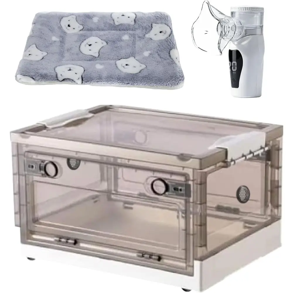 Pet Oxygen Chamber, Small Animal Transport Box with Padding, Suitable for Dogs, Cats, Puppies, and Kittens (55L)
Pet Oxygen Chamber, Small Animal Transport Box with Padding, Suitable for Dogs, Cats, Puppies, and Kittens (55L)