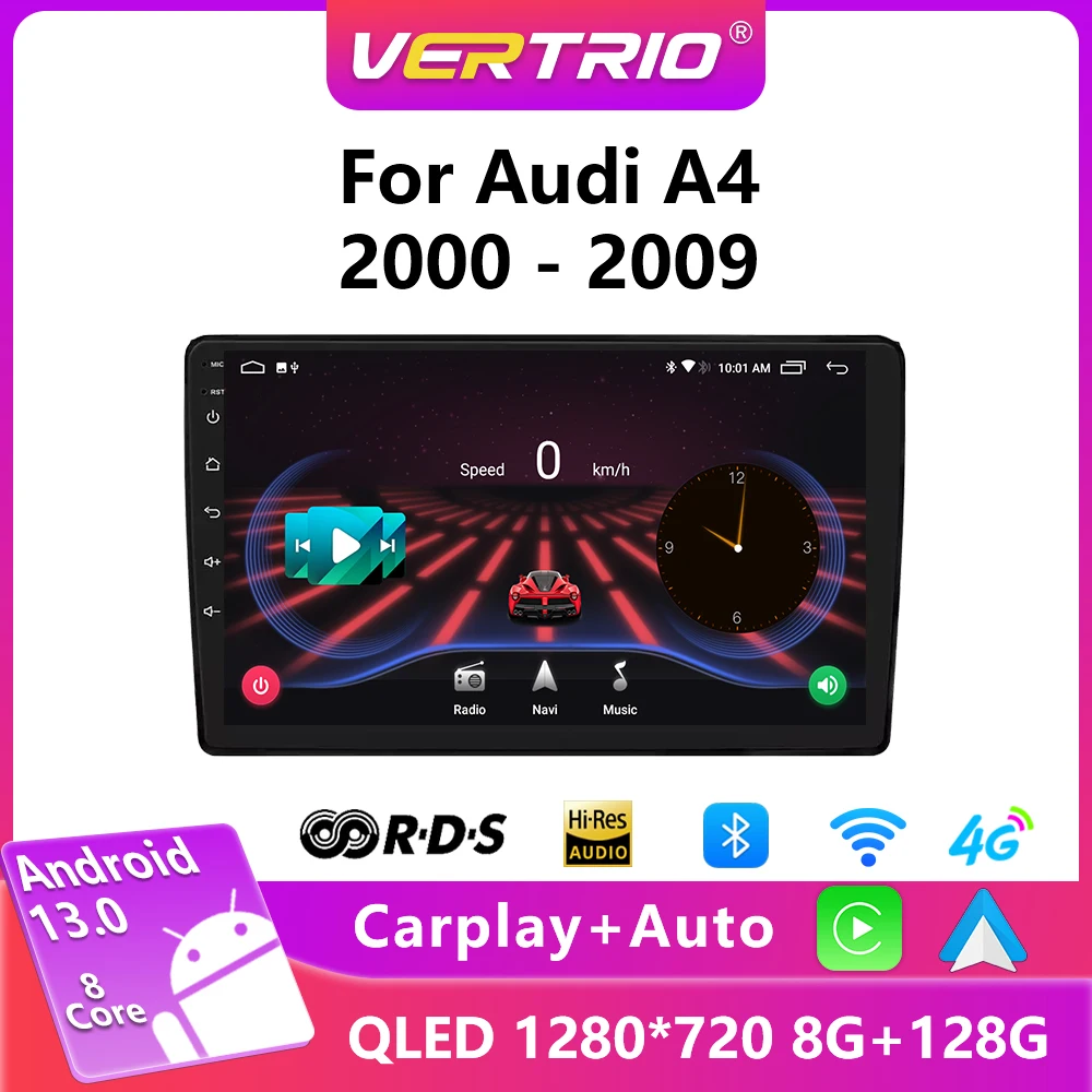 For Audi A4 B6 S4 RS4 B7 SEAT Exeo 2002 - 2009 BT Android 12 Car Radio Multimedia Player GPS Navigation Carplay WiFi NO 2 Din
For Audi A4 B6 S4 RS4 B7 SEAT Exeo 2002 - 2009 BT Android 12 Car Radio Multimedia Player GPS Navigation Carplay WiFi NO 2 Din