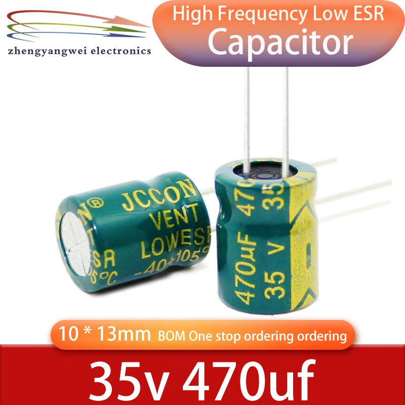 20PCS 35v470uf 10x13 470UF 35V 105C ° high-frequency low resistance electrolytic capacitors
20PCS 35v470uf 10x13 470UF 35V 105C ° high-frequency low resistance electrolytic capacitors