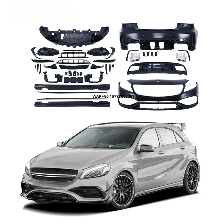 for A Class W176 Upgrade to 4MG A45 Style Bodykit with Front Bumper Rear Bumper Side Skirts
for A Class W176 Upgrade to 4MG A45 Style Bodykit with Front Bumper Rear Bumper Side Skirts