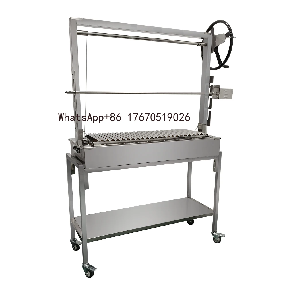 Adjustable Height Modern Stainless Steel Santa Maria Grill Rack Trolley Complete Large Skewers Argentinian Grill - HDC34B
Adjustable Height Modern Stainless Steel Santa Maria Grill Rack Trolley Complete Large Skewers Argentinian Grill - HDC34B