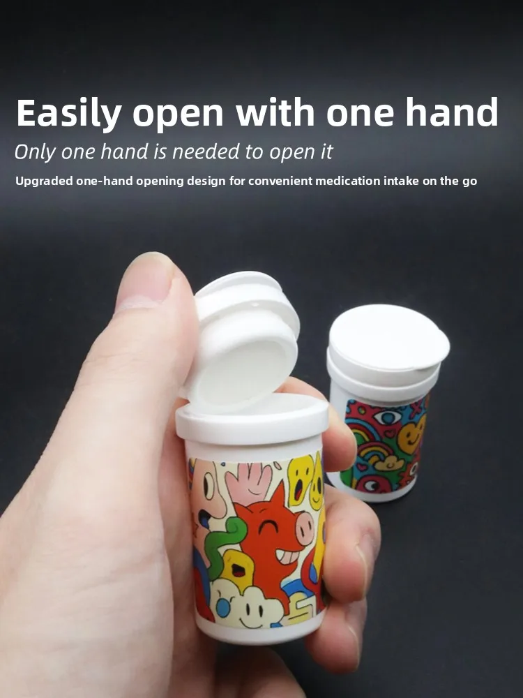 Portable Pill Box Privacy Stiers Personal Medicine Bottle Small Size Storage Organizer for Home And Travel
Portable Pill Box Privacy Stiers Personal Medicine Bottle Small Size Storage Organizer for Home And Travel