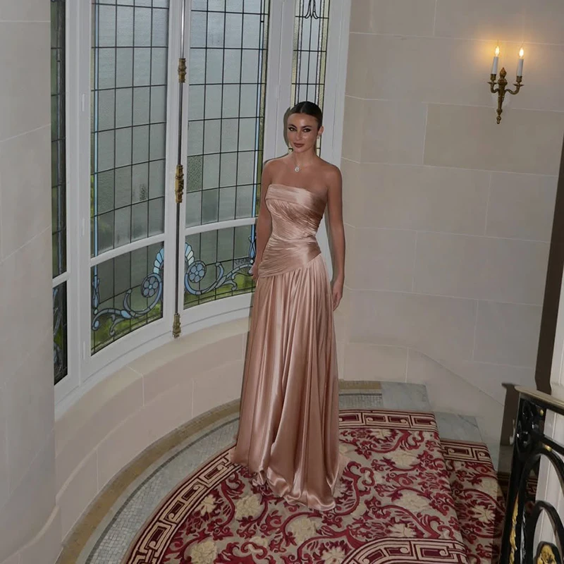 Thinyfull Sexy A-Line Prom Dresses Strapless Sleeveless Floor Length Evening Dress Formal Cocktail Party Prom Gowns Customized
Thinyfull Sexy A-Line Prom Dresses Strapless Sleeveless Floor Length Evening Dress Formal Cocktail Party Prom Gowns Customized