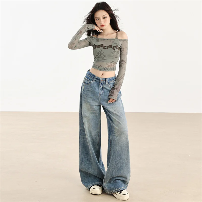 American Style Wide Leg High Waist Super Slimming Firework Pattern Jeans for Women2025Hot-selling Autumn New Floor-length Pants
American Style Wide Leg High Waist Super Slimming Firework Pattern Jeans for Women2025Hot-selling Autumn New Floor-length Pants