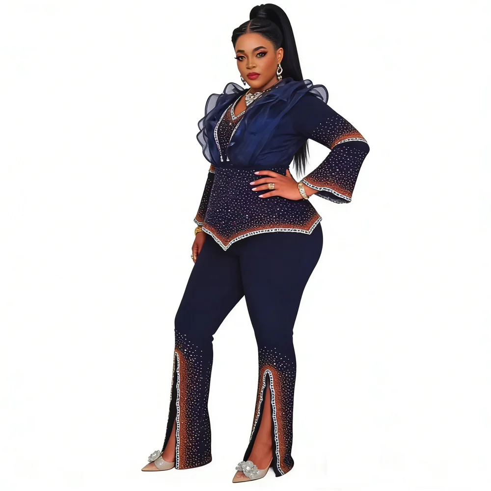 Women Two Piece Set Dashiki African Tracksuit Summer Long Sleeve Top and Trousers Pants Set Party Matching Sets Wedding Party
Women Two Piece Set Dashiki African Tracksuit Summer Long Sleeve Top and Trousers Pants Set Party Matching Sets Wedding Party
