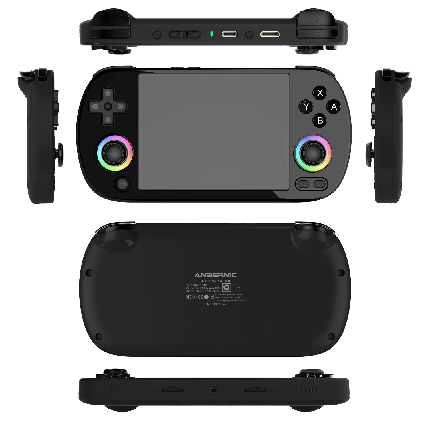 Anbernic RG40XX H 4.0” Handheld Game Console RG40XXH Retro Gaming Player 64G Preloaded 5000+ Games Portable Linux 64-bit System Anbernic RG40XX H 4.0” Handheld Game Console RG40XXH Retro Gaming Player 64G Preloaded 5000+ Games Portable Linux 64-bit System