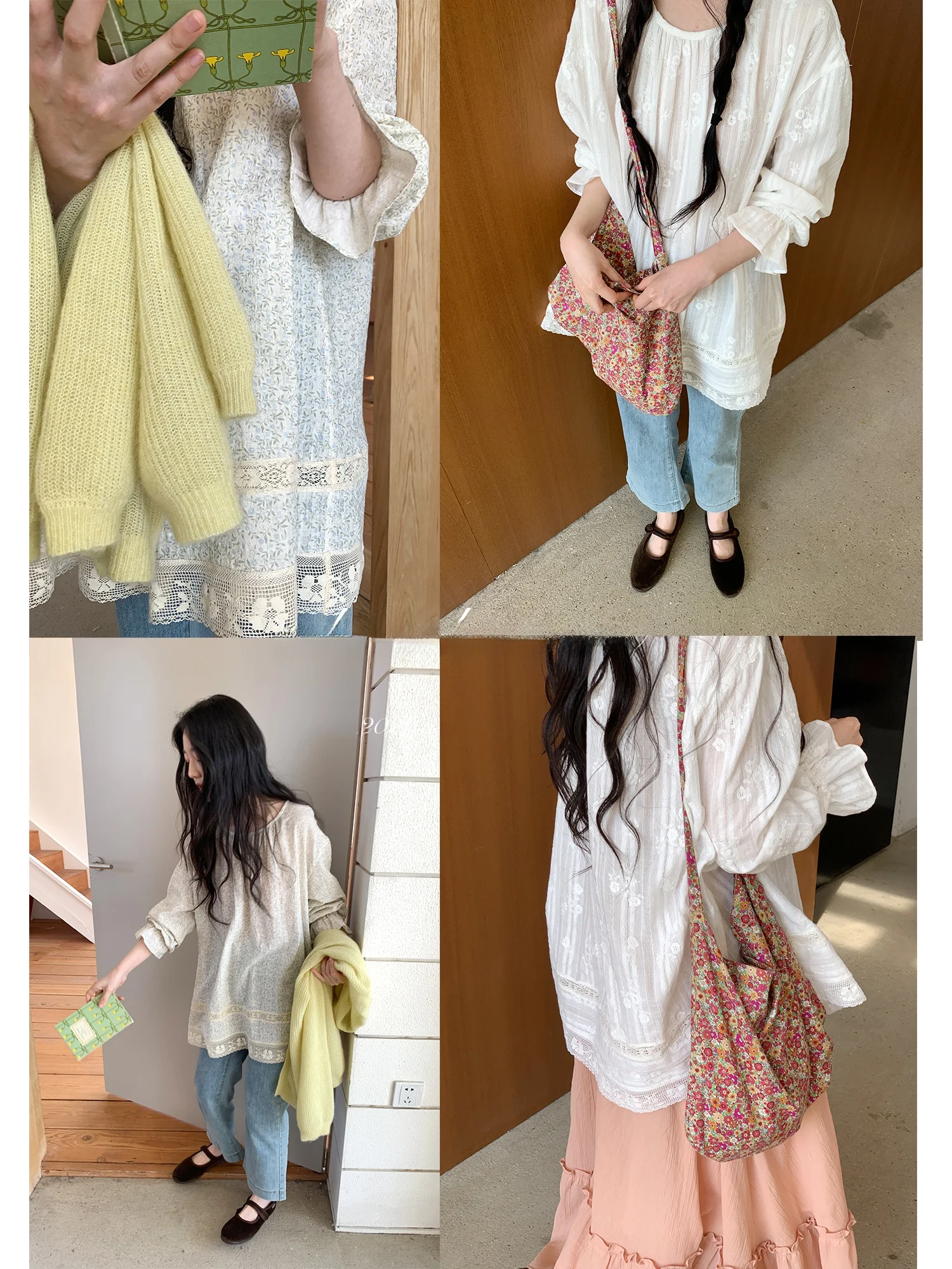 White Whale Park Loose Fit Long Sleeve Embroidered Shirt Cotton Breathable Japanese Style Floral Texture Shirt for Women
White Whale Park Loose Fit Long Sleeve Embroidered Shirt Cotton Breathable Japanese Style Floral Texture Shirt for Women