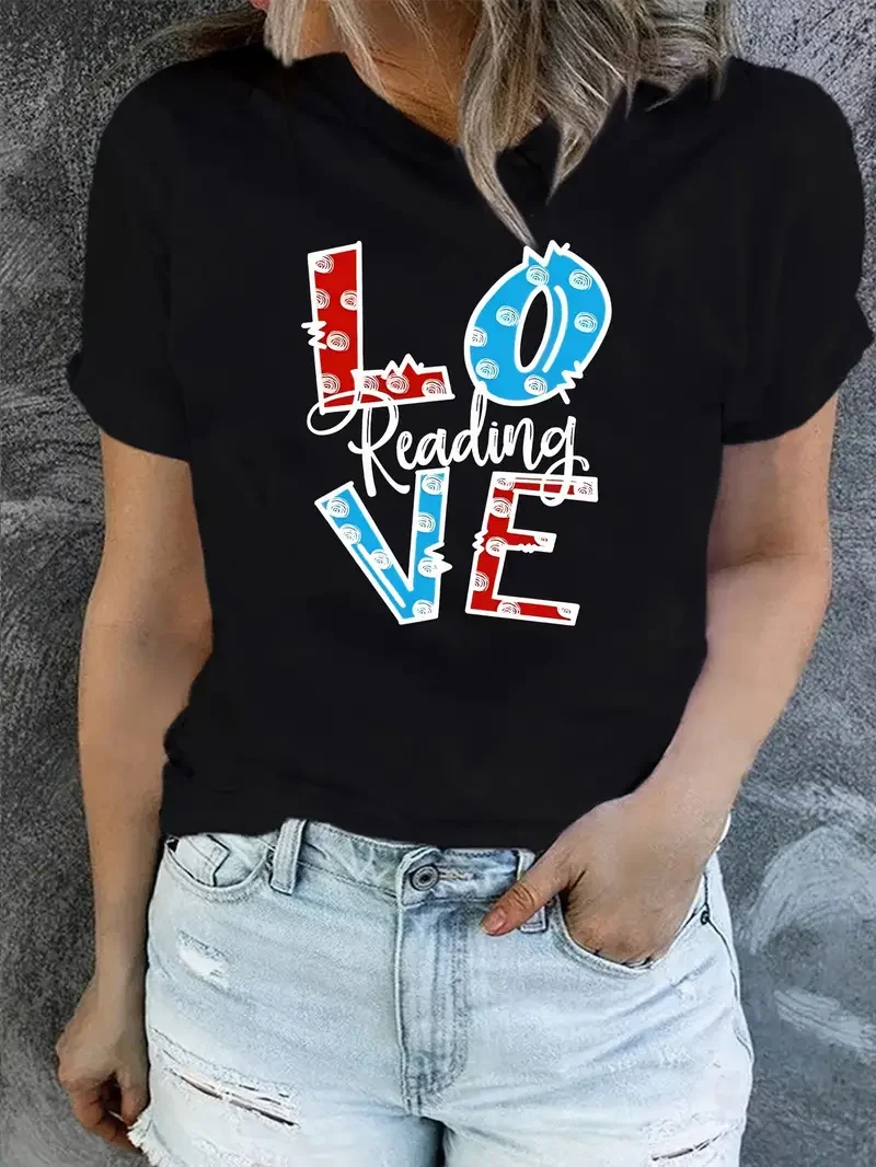 Originality LOVE Graphic T-Shirt Summer New women's clothing Fashion Harajuku Casual Round Neck Short sleeve Street dressing
Originality LOVE Graphic T-Shirt Summer New women's clothing Fashion Harajuku Casual Round Neck Short sleeve Street dressing