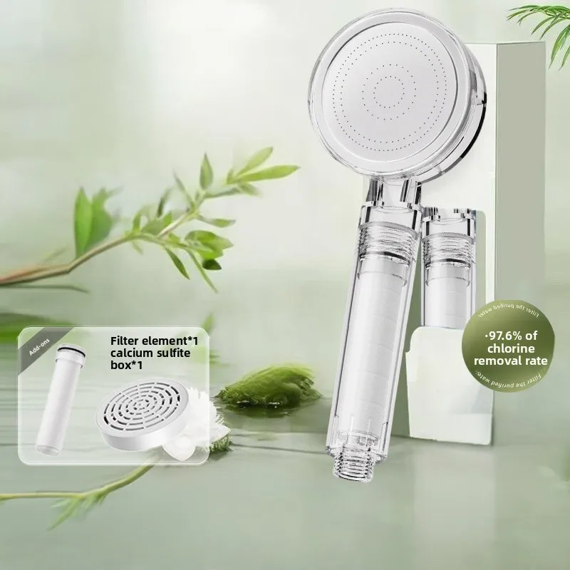 Pressurized Filter Shower Head Acrylic Household Double Dechlorination Bacteriostatic Water Bath Shower Head Shower Head Filter
Pressurized Filter Shower Head Acrylic Household Double Dechlorination Bacteriostatic Water Bath Shower Head Shower Head Filter