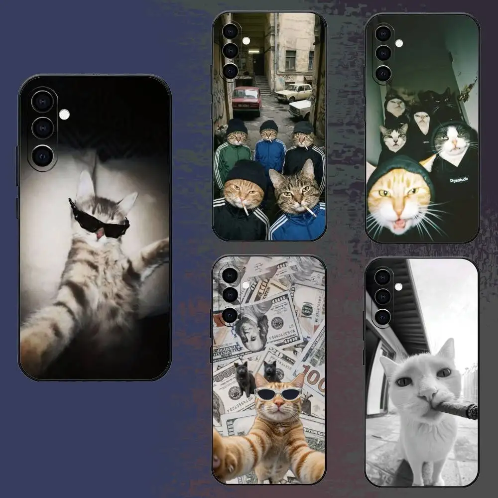 A Cool And Funny Cat Phone Case For Samsung Galaxy A73,A72,A71,A70,A52,A51 Others Soft Black Cover
A Cool And Funny Cat Phone Case For Samsung Galaxy A73,A72,A71,A70,A52,A51 Others Soft Black Cover