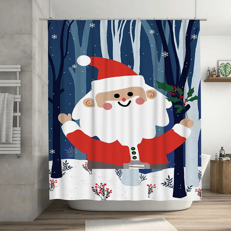 Tuniu Charming Santa Claus Shower Curtain Festive Christmas Bathroom Decor Funny Holiday Fabric Backdrop Waterproof Washable Hom
Tuniu Charming Santa Claus Shower Curtain Festive Christmas Bathroom Decor Funny Holiday Fabric Backdrop Waterproof Washable Hom