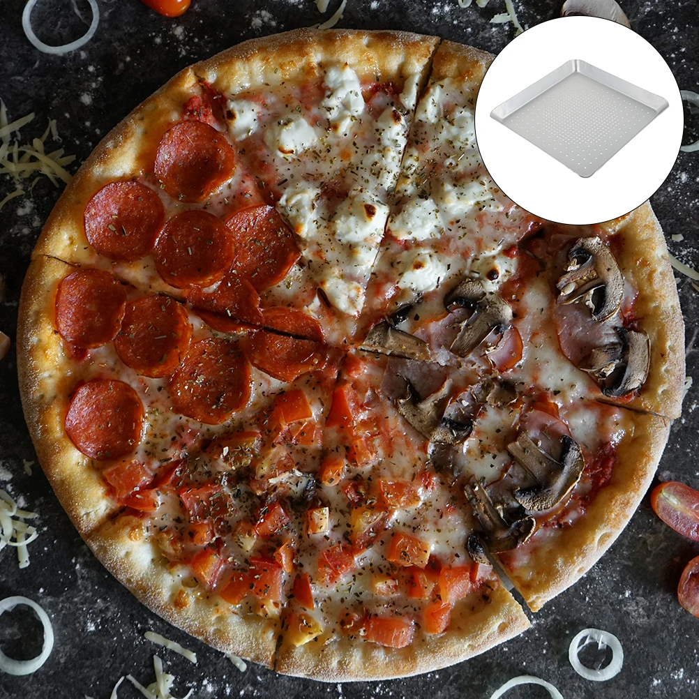 1pc Perforated Pizza Tray Alloy Pan Non-Stick Gadget Gadget For Home Tool Baking Home Baking Pan Lovers
1pc Perforated Pizza Tray Alloy Pan Non-Stick Gadget Gadget For Home Tool Baking Home Baking Pan Lovers