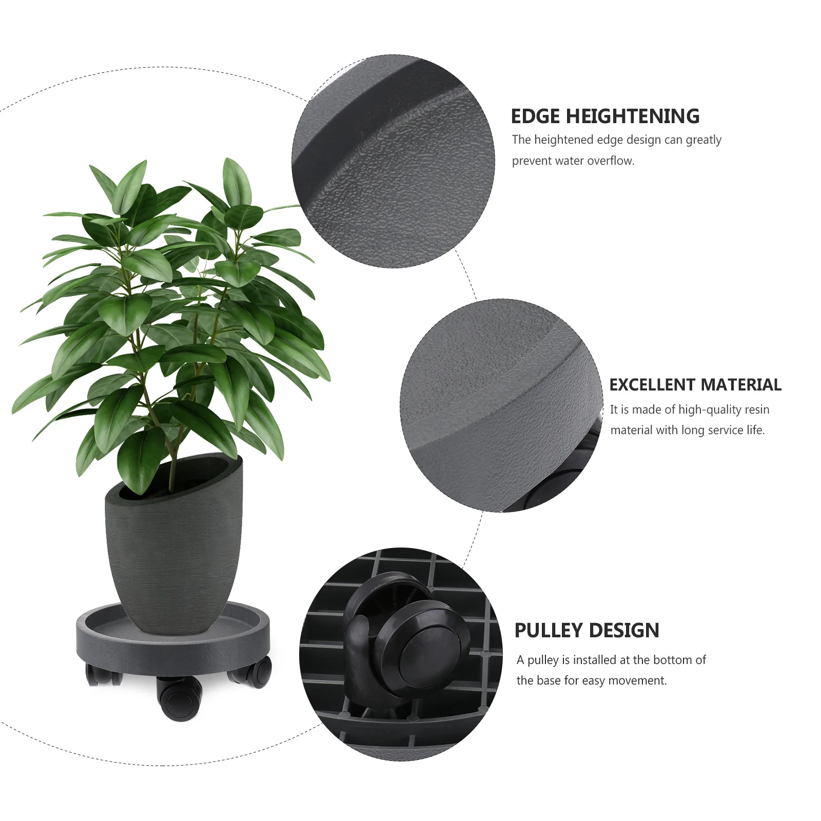 1Pcs Flowerpot Tray Resin Durable Thick Material Plant Pot Saucer Home Plant Accessory Flowerpot Tray Flower Pot Plate
1Pcs Flowerpot Tray Resin Durable Thick Material Plant Pot Saucer Home Plant Accessory Flowerpot Tray Flower Pot Plate