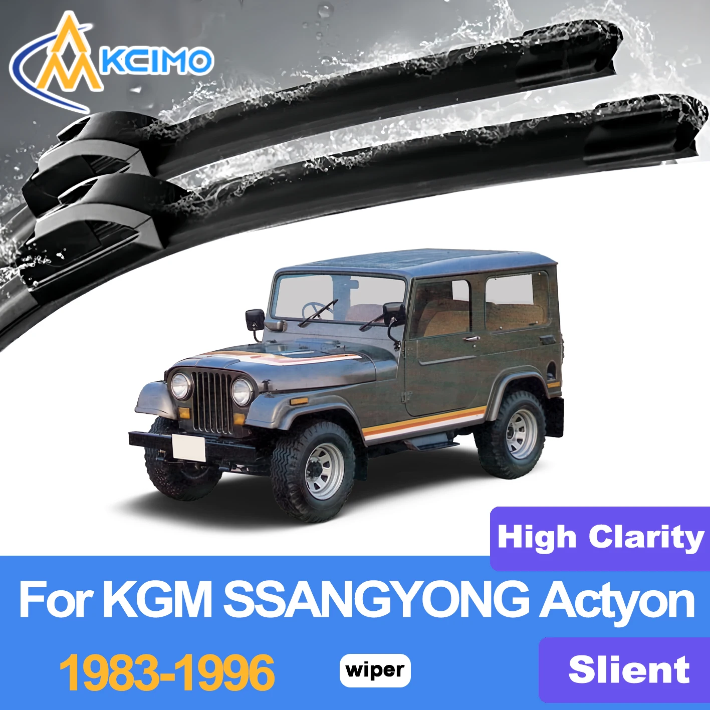 KCIMO 2PCS Front Windshield Wiper Blades For KGM SSANGYONG Actyon 1983-1996, All Weather Waterproof Auto Wiper Accessories
KCIMO 2PCS Front Windshield Wiper Blades For KGM SSANGYONG Actyon 1983-1996, All Weather Waterproof Auto Wiper Accessories