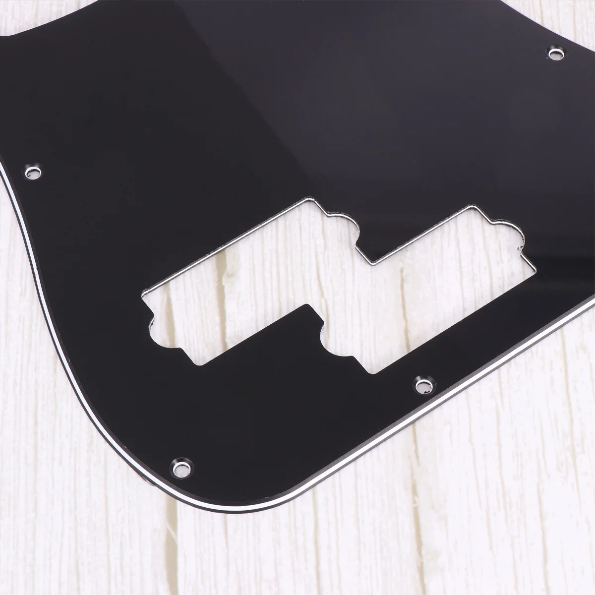 Pb Bass Pickguard 13 Holes Scratch Plate Anti-Scratch Protection Black Replacement Parts Pickguard Bass Scratch Plate