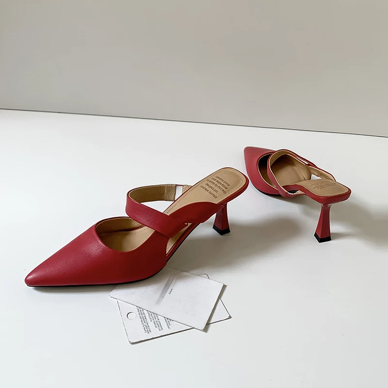 Fashion Women Summer Pumps Shoes Sexy Stiletto Heels Genuine Leather Sandals Pointed Toe Office Party Slippers Dress Size 34-42
Fashion Women Summer Pumps Shoes Sexy Stiletto Heels Genuine Leather Sandals Pointed Toe Office Party Slippers Dress Size 34-42