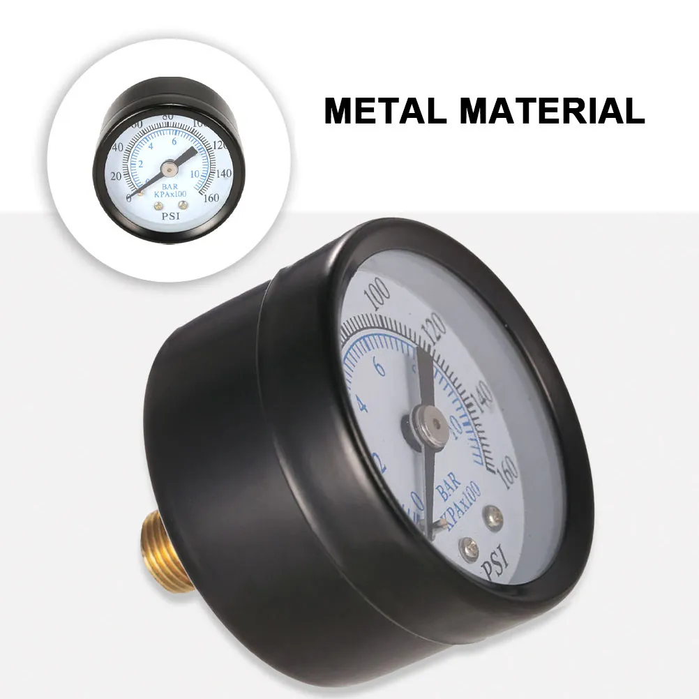 1Pcs Pressure Gauge Metal Dual Scale 0-160Psi 0-10Bar Npt All Purpose for Plumbing Hydraulic Air Compressor Water Tank
1Pcs Pressure Gauge Metal Dual Scale 0-160Psi 0-10Bar Npt All Purpose for Plumbing Hydraulic Air Compressor Water Tank