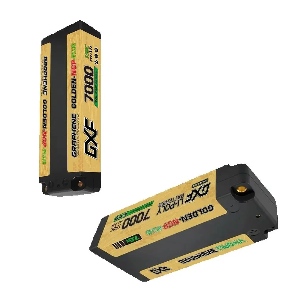 DXF 2S Lipo 7000mAh Battery 5mm 7.6V 140C T Plug Long Shorty Middle Lipo Hardcase for 1/10 Buggy Offroad Boat Car Truck RACING
DXF 2S Lipo 7000mAh Battery 5mm 7.6V 140C T Plug Long Shorty Middle Lipo Hardcase for 1/10 Buggy Offroad Boat Car Truck RACING
