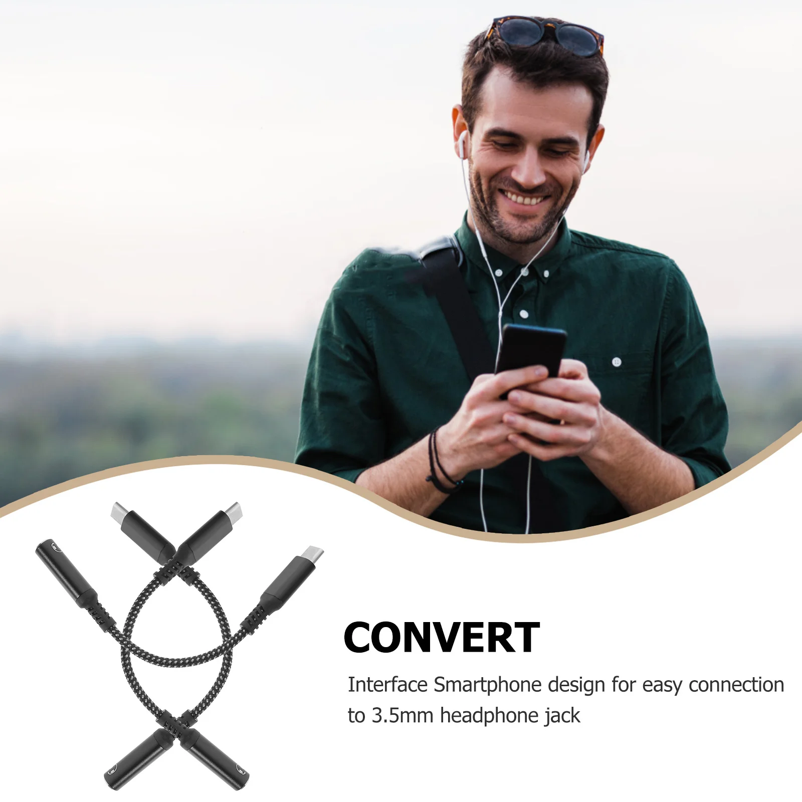 3Pcs Type-C Earphone Adapter Nylon Aluminum Alloy Lightweight for Phone 3.5mm Headphone Jack Adapter USB C to 3.5mm Audio
3Pcs Type-C Earphone Adapter Nylon Aluminum Alloy Lightweight for Phone 3.5mm Headphone Jack Adapter USB C to 3.5mm Audio