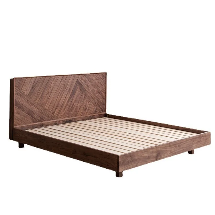 sh-Customized Queen Japanese Tatami Double Bed Modern North American Black Walnut Suspended Solid Wood Bed for Simple Bedroom%
sh-Customized Queen Japanese Tatami Double Bed Modern North American Black Walnut Suspended Solid Wood Bed for Simple Bedroom%