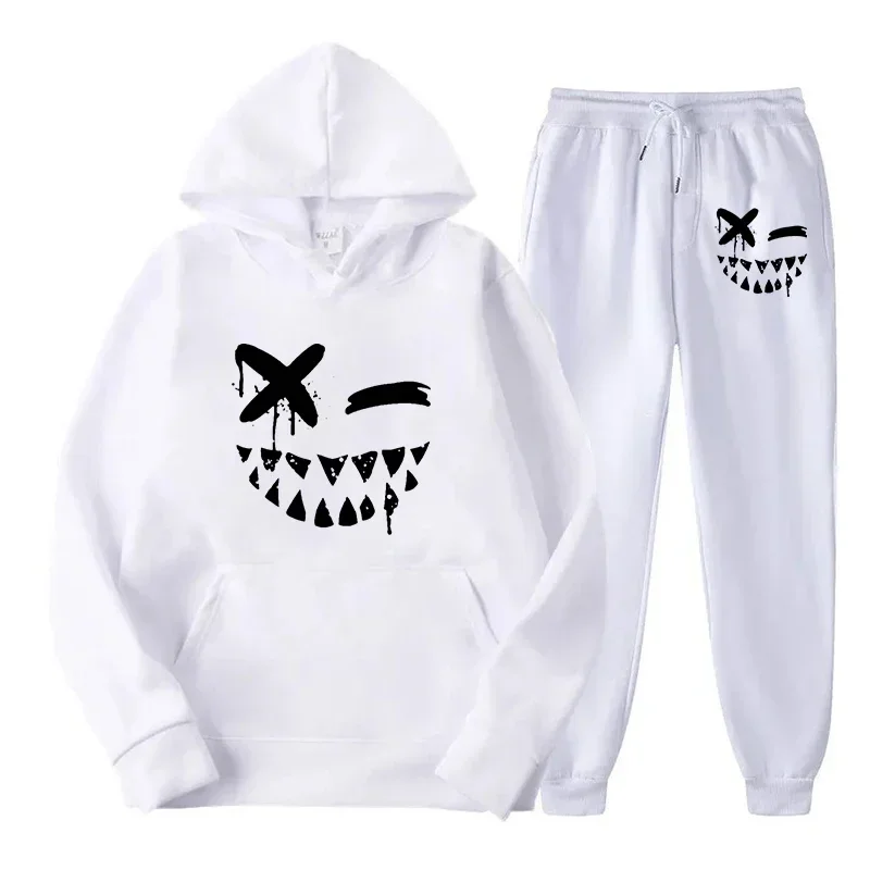 Men's Evil Smile Printed Casual Sports Tracksuits Fashion Hoodies+Pants Suit Running Fitness Sportswear Autumn Male Clothing
Men's Evil Smile Printed Casual Sports Tracksuits Fashion Hoodies+Pants Suit Running Fitness Sportswear Autumn Male Clothing