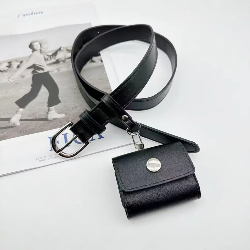 Simple 2 in 1 Belt With Bag Flap Metal Buckle Waist Bag Waistband Small Square Bag Coin Purse Girl
Simple 2 in 1 Belt With Bag Flap Metal Buckle Waist Bag Waistband Small Square Bag Coin Purse Girl
