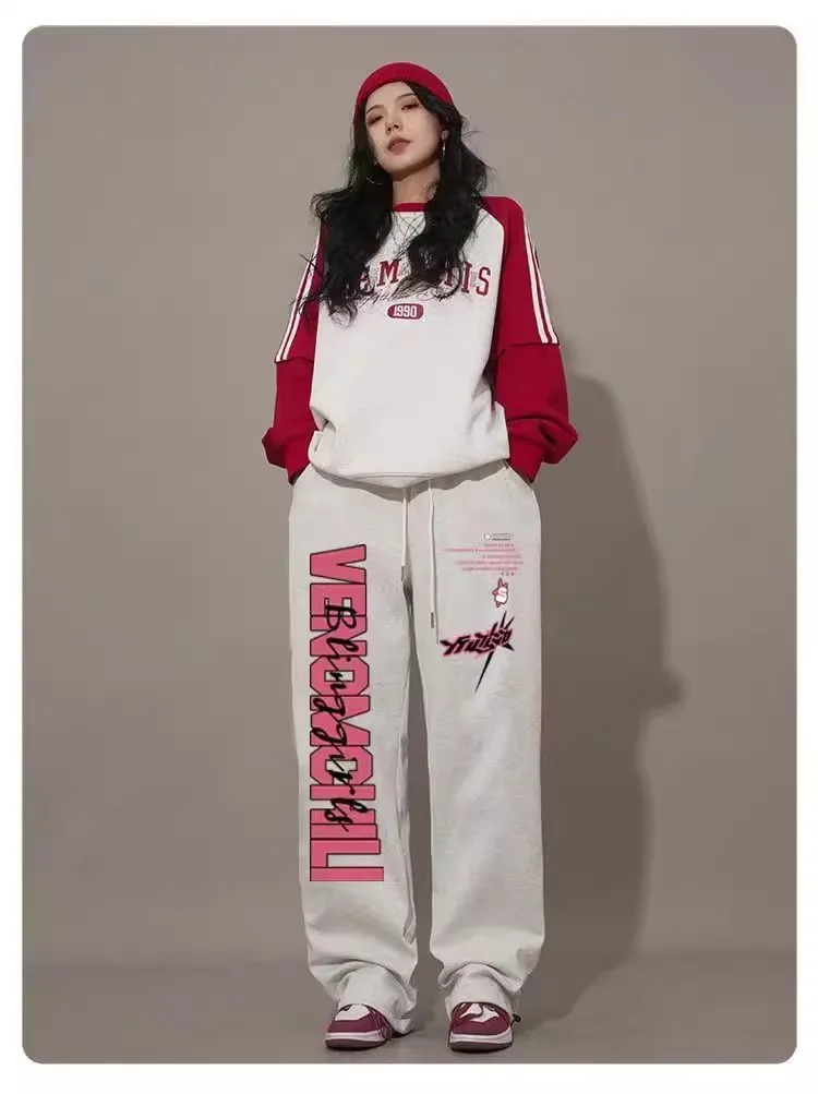 Retro street style leopard print pants for women in summer loose and slimming straight leg wide leg pants, versatile floor leng
Retro street style leopard print pants for women in summer loose and slimming straight leg wide leg pants, versatile floor leng