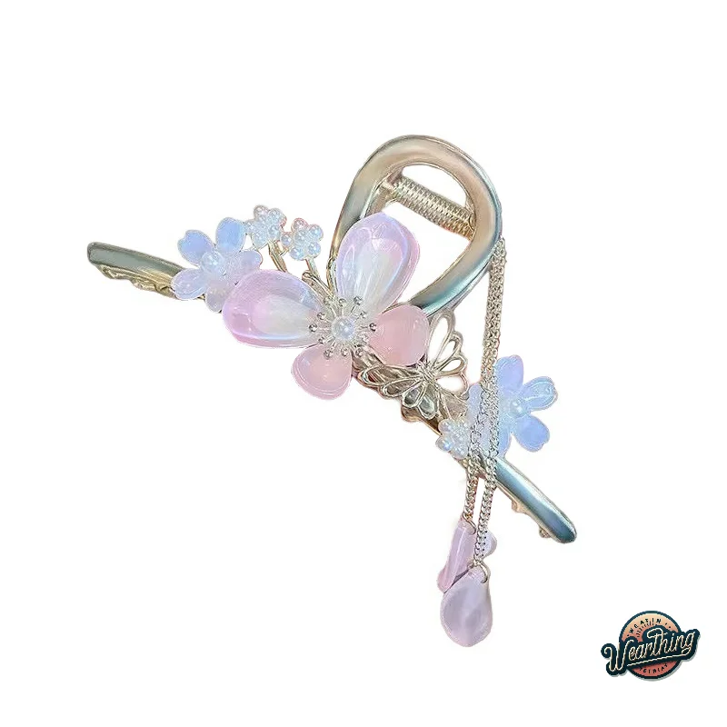 1pc Hair Clip Flower Pearl Tassel Grab Clip Women's Ponytail Shark Hair Grab Sweet Hair Clips Girls Fashion Hair Accessories
1pc Hair Clip Flower Pearl Tassel Grab Clip Women's Ponytail Shark Hair Grab Sweet Hair Clips Girls Fashion Hair Accessories