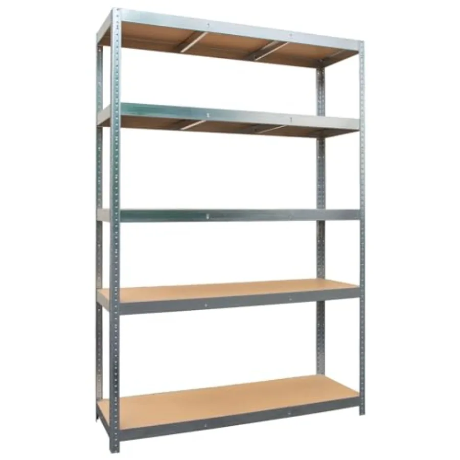 Garage Shelving Units 71H x 35L x 16W Heavy Duty Racking Shelves for Storage 1 Bay Galvanised Steel 5 Tier 2000LB Capacity 400L
Garage Shelving Units 71H x 35L x 16W Heavy Duty Racking Shelves for Storage 1 Bay Galvanised Steel 5 Tier 2000LB Capacity 400L
