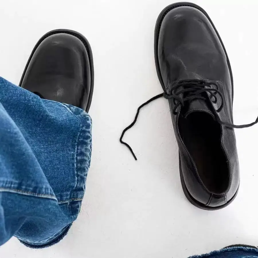 High Quality Men Leather Business Work Formal Shoes Autumn New Lace Up Thick Platform Wedding Party Dress Shoes
High Quality Men Leather Business Work Formal Shoes Autumn New Lace Up Thick Platform Wedding Party Dress Shoes