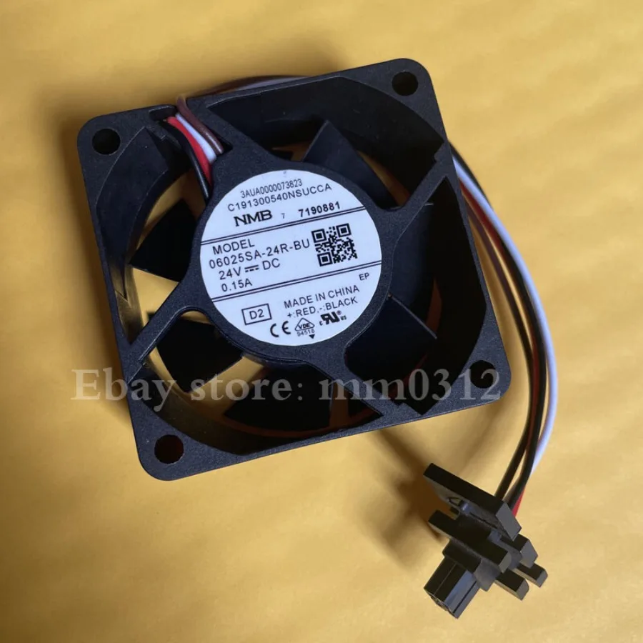 For NMB 06025SA-24R-BU 24VDC 0.15A 880 inverter cooling fan 4-wire
For NMB 06025SA-24R-BU 24VDC 0.15A 880 inverter cooling fan 4-wire