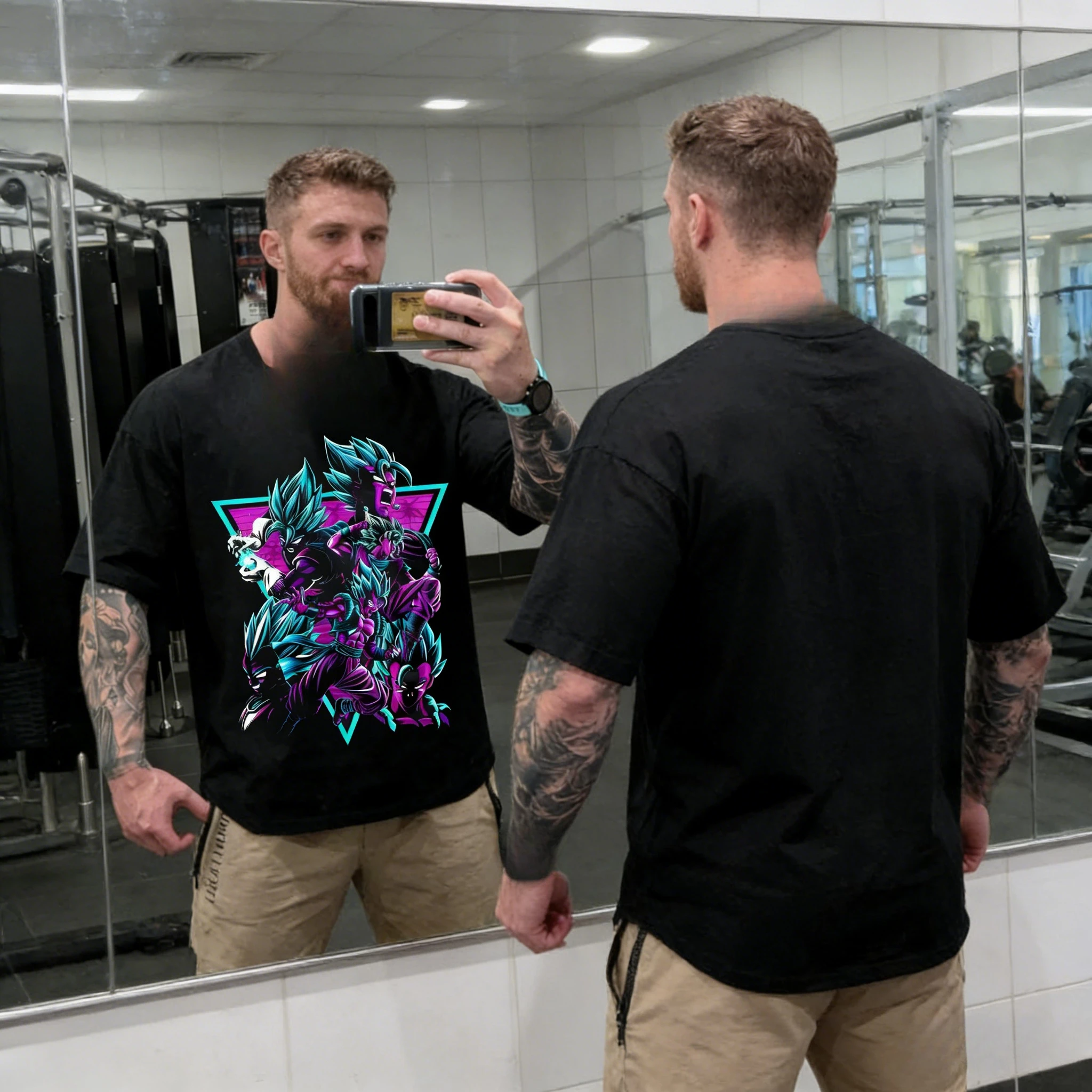 2026 Summer Dragon Ball Super Blue Character Cyber Neon Style Cotton Print Oversized T-shirt Adult Parent-child Top Y2k
2026 Summer Dragon Ball Super Blue Character Cyber Neon Style Cotton Print Oversized T-shirt Adult Parent-child Top Y2k