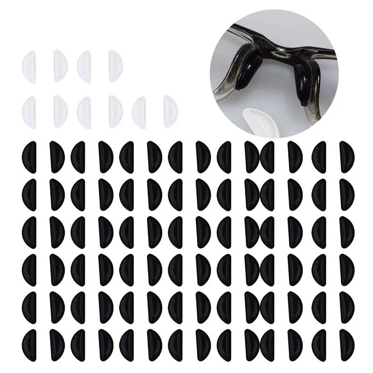 35Pairs Glasses Nose Pad Non-Slip Silicone Half-Moon Comfortable Nose Pads for Running Cycling Climbing Surfing Hunting Daily
35Pairs Glasses Nose Pad Non-Slip Silicone Half-Moon Comfortable Nose Pads for Running Cycling Climbing Surfing Hunting Daily