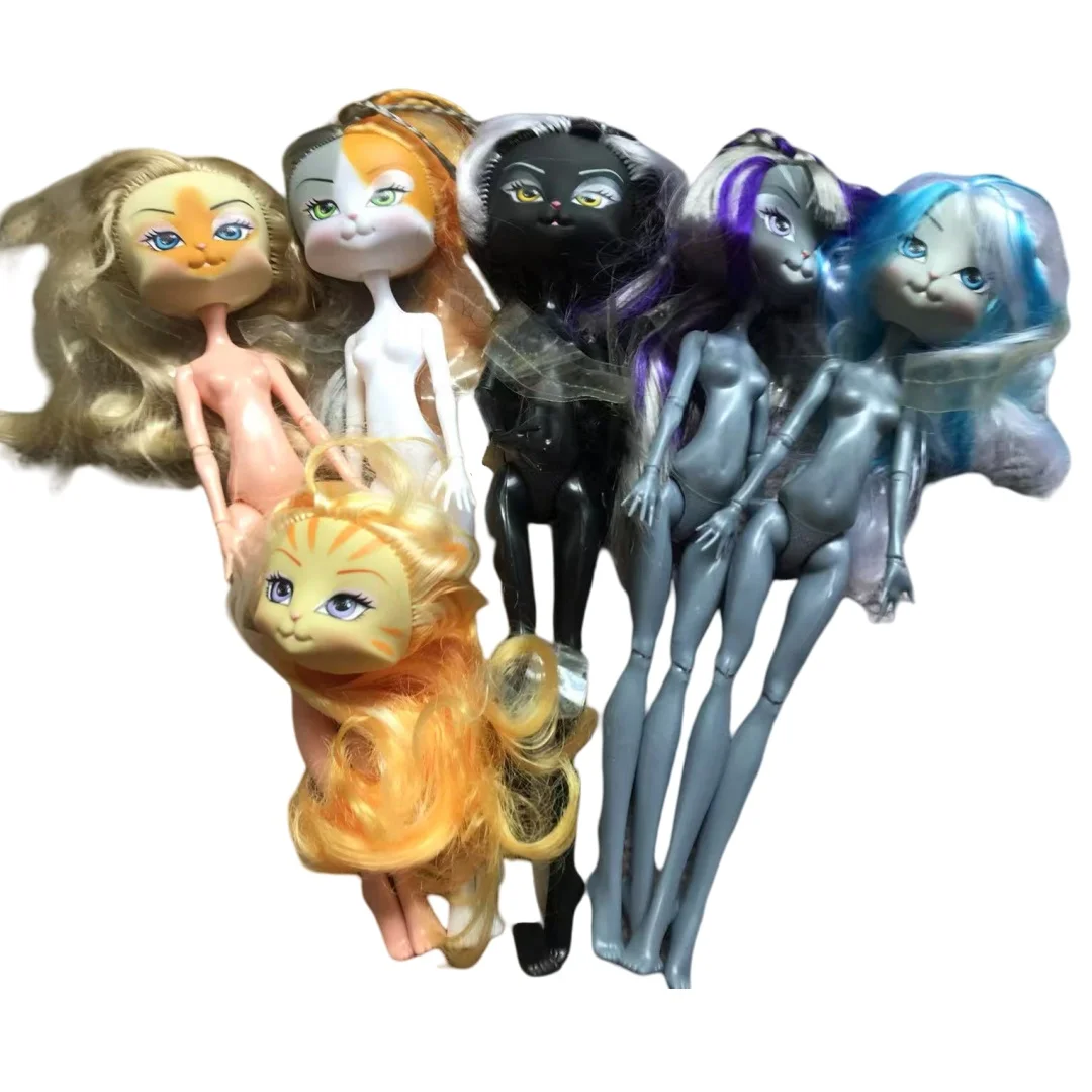Cute Kitten Doll Heads Gray Yellow Beige Cat Heads Multi-Joints Movable Slim Doll Body Toy 23cm Doll Toy Figures
Cute Kitten Doll Heads Gray Yellow Beige Cat Heads Multi-Joints Movable Slim Doll Body Toy 23cm Doll Toy Figures