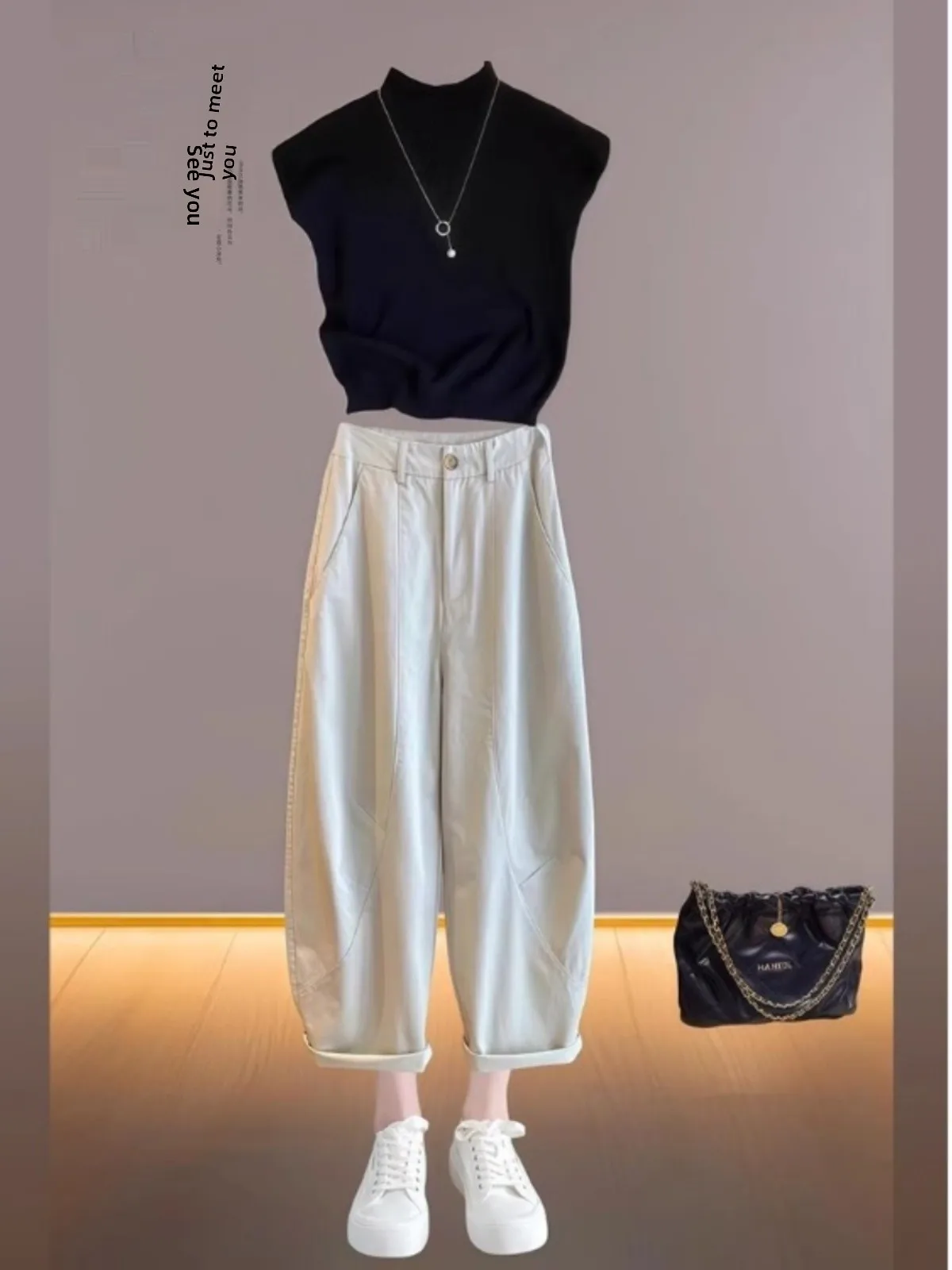 High Waist Wide Leg Casual Pants Spring New Style for Pear Shaped plus Size Women Loose Fit A-Line Trousers Versatile Knife-S...
High Waist Wide Leg Casual Pants Spring New Style for Pear Shaped plus Size Women Loose Fit A-Line Trousers Versatile Knife-S...