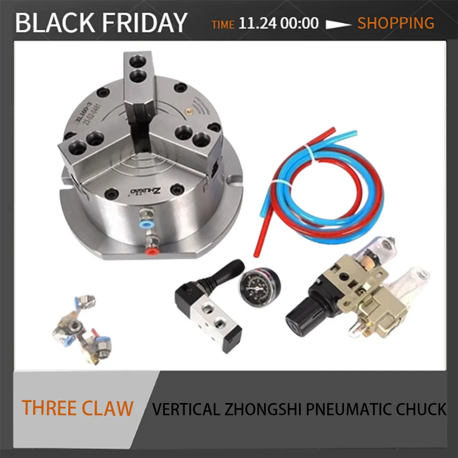 Vertical solid three jaw pneumatic chuck air pressure chuck XL160/200/250 drilling and milling machine machining center 6810
Vertical solid three jaw pneumatic chuck air pressure chuck XL160/200/250 drilling and milling machine machining center 6810