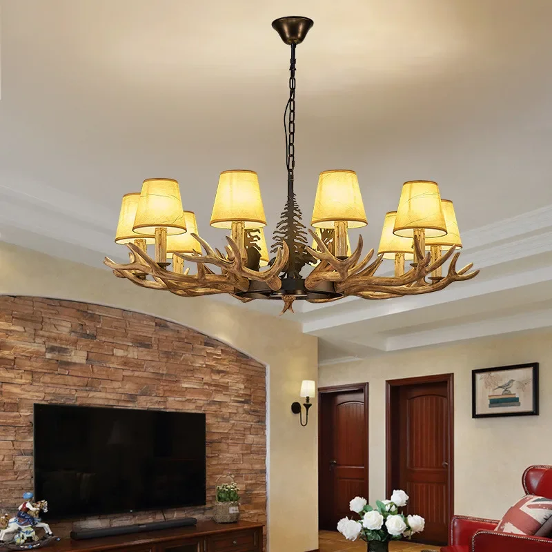 SEAN American Deer Antler Chandelier Retro Creative Living Room Restaurant Bedroom Study Cafe Bar Clothing Store Pendant Light
SEAN American Deer Antler Chandelier Retro Creative Living Room Restaurant Bedroom Study Cafe Bar Clothing Store Pendant Light